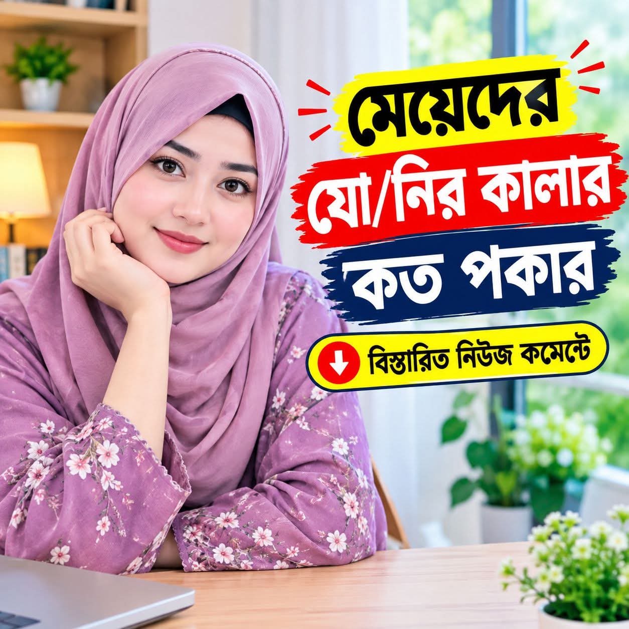 মেয়েদের যো/নির কালার কত পকার...See more